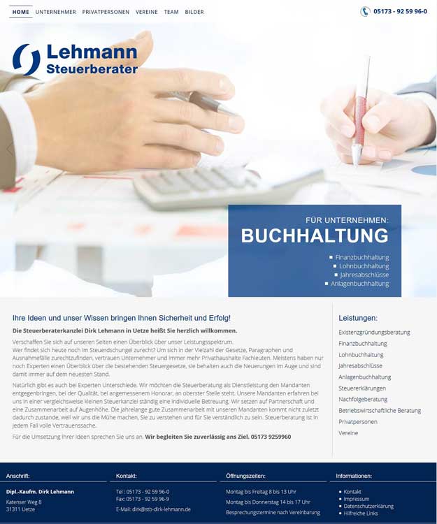 Steuerberater Dirk Lehmann, Uetze