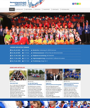 Webdesign Hannover Referenz Karnevalsgemeinschaft Eugenesen Alaaf Hannover mit moderner Joomla 5 Vereinswebsite
