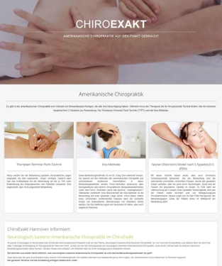 Webdesign f&uuml;r Chiropraktiker und Heilpraktiker Hannover
